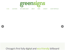 Tablet Screenshot of greensignschicago.com